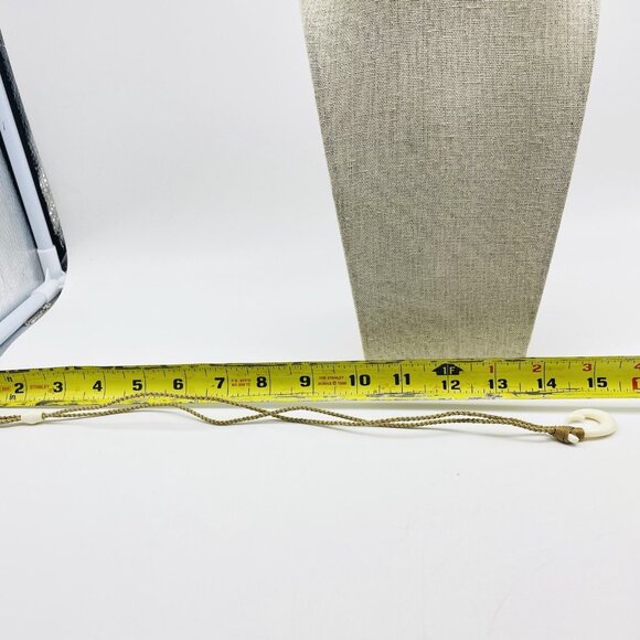 Vintage Polynesian Style Fish Hook Necklace with Cord - Picture 2 of 5